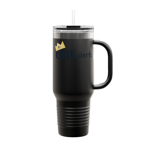 Mr. Onederful Birthday Insulated Travel Mug