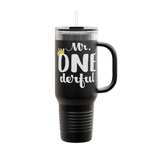 Mr. Onederful Crown Insulated Travel Mug