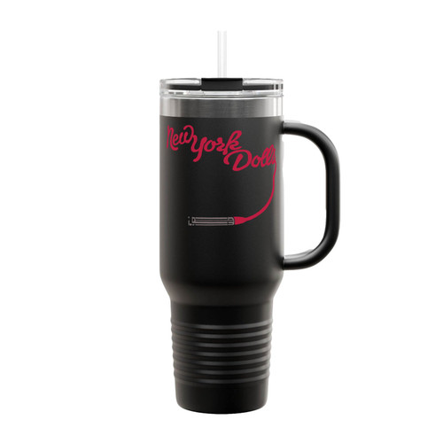 New York Dolls Lipstick Logo Insulated Travel Mug