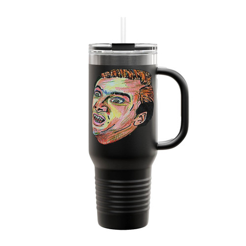 Nicolas Cage Rage Face Insulated Travel Mug