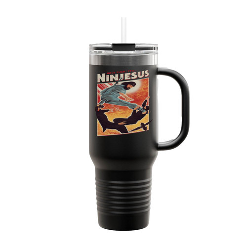 Ninjesus Holy Fuck It's Insulated Travel Mug