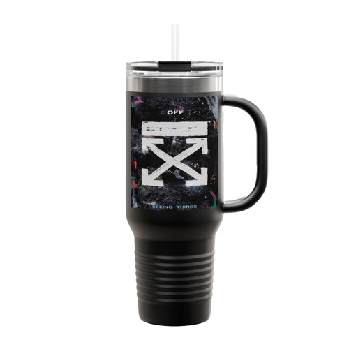 Off White Galaxy Brushed Insulated Travel Mug