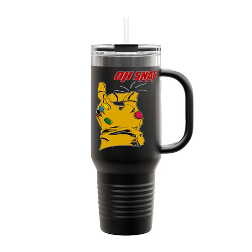Oh Snap Avengers Infinity War Thanos Infinity Gauntlet Insulated Travel Mug