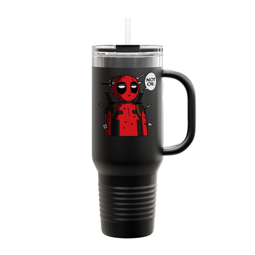 One Dead Merc Deadpool Insulated Travel Mug