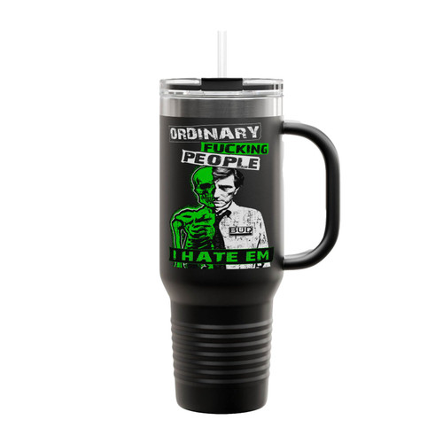 Ordinary Fucking People I Hate Em Bud Repo Man Insulated Travel Mug