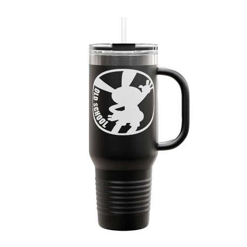 Oswald The Lucky Rabbit Disney Theme Old School Cartoon Character Insulated Travel Mug