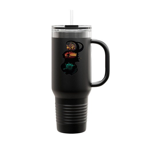 Paranormal Agents Hellboy And Abe Sapien Insulated Travel Mug
