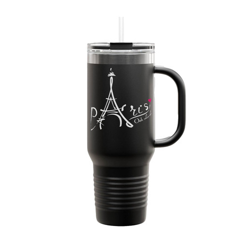 Paris Eiffel Tower Paris Oh La La Insulated Travel Mug