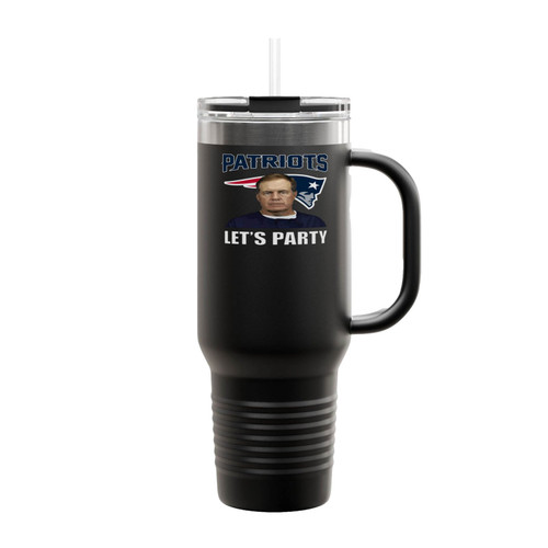 Patriots Let's Party Bill Belichick Insulated Travel Mug