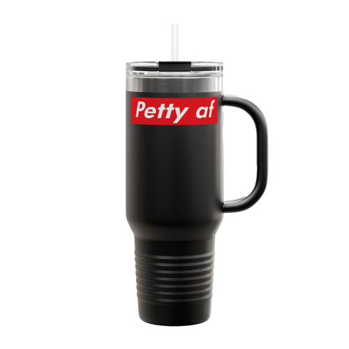 Petty Af Logo Insulated Travel Mug