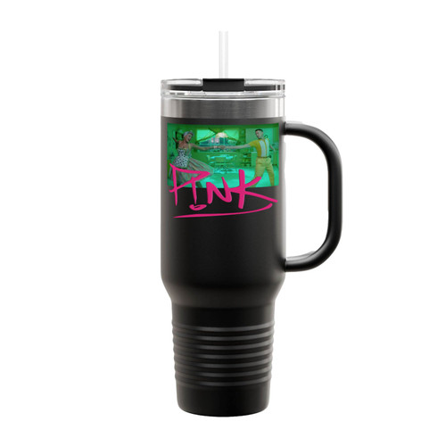 Pink And Channing Tatum Dancing Insulated Travel Mug
