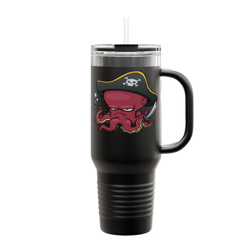 Pirate Octopus Insulated Travel Mug