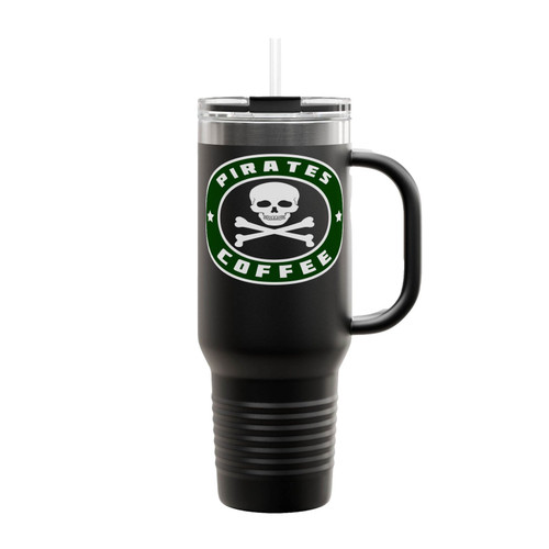 Pirates Skull Starbucks Insulated Travel Mug