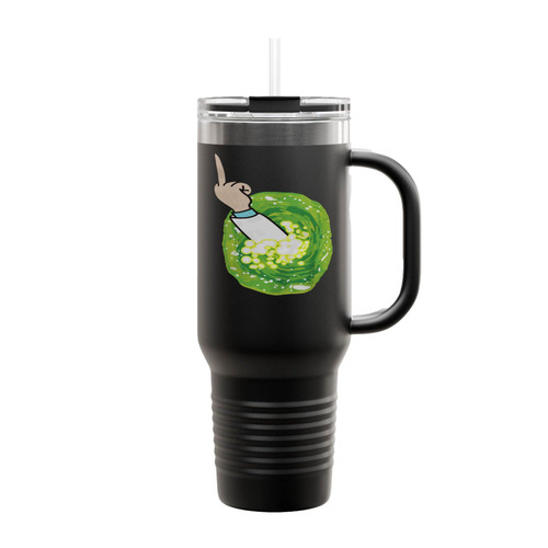 Portal Rick Sanchez Schwifty Cool Funny Morty Insulated Travel Mug