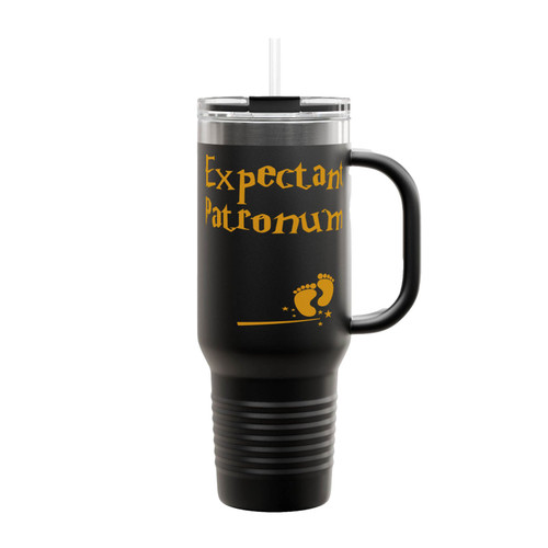 Pregnancy Announcement Expectant Patronum Insulated Travel Mug