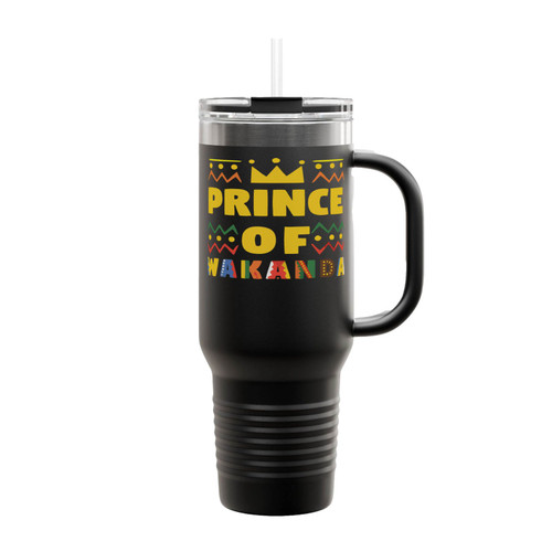 Prince Of Wakanda Black Panther Insulated Travel Mug