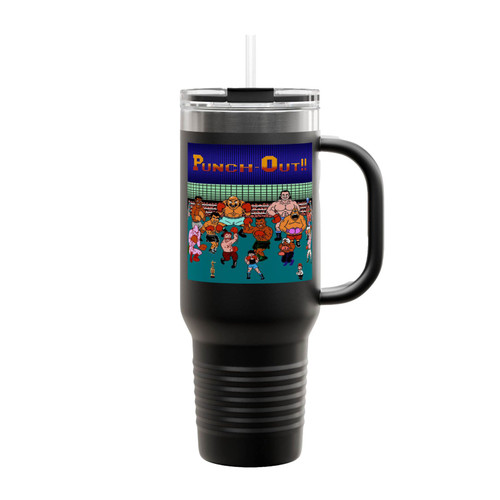 Punch Out Boxing Game Insulated Travel Mug