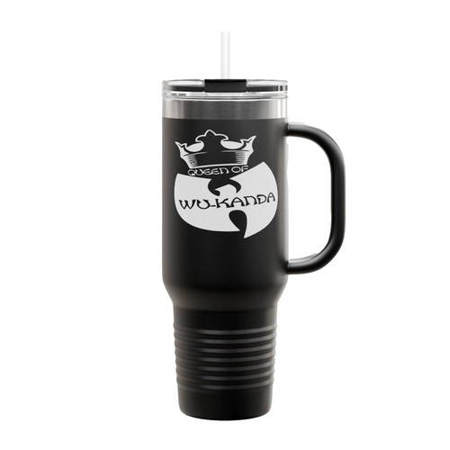 Queen Of Wu Kanda Black Panther Insulated Travel Mug