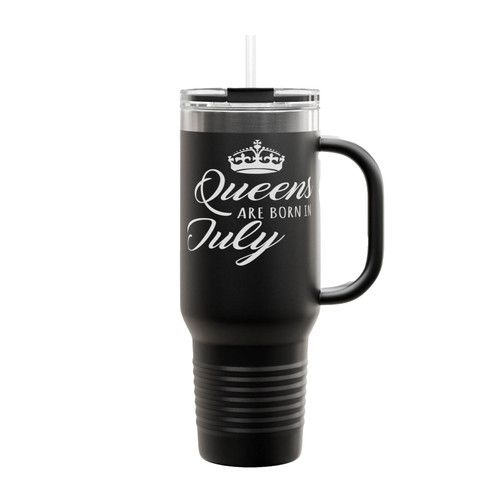 Queens Are Born In July Insulated Travel Mug