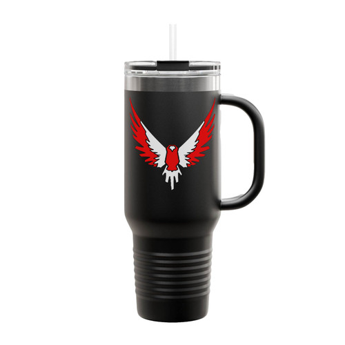 Red Maverick Inspired Logan Paul Insulated Travel Mug