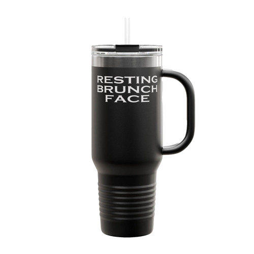 Resting Brunch Face Mimosa Insulated Travel Mug