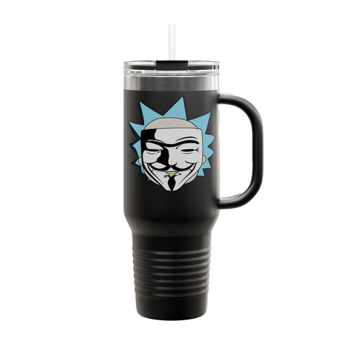 Rick And Morty Anonymous Inspired Insulated Travel Mug