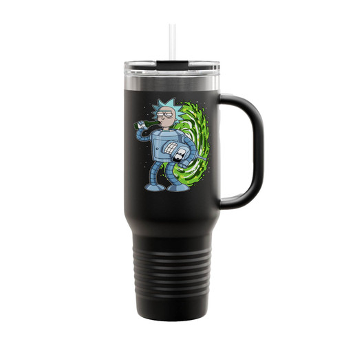 Rick And Morty Bender Drinking Insulated Travel Mug