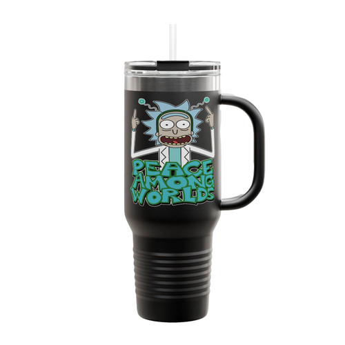 Rick And Morty Peace Among Worlds Insulated Travel Mug