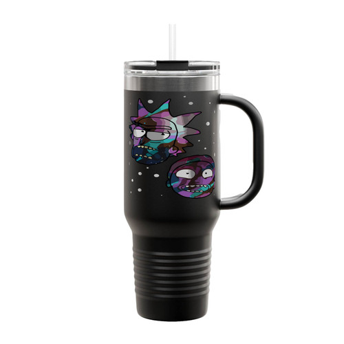 Rick And Morty Space Heads Insulated Travel Mug