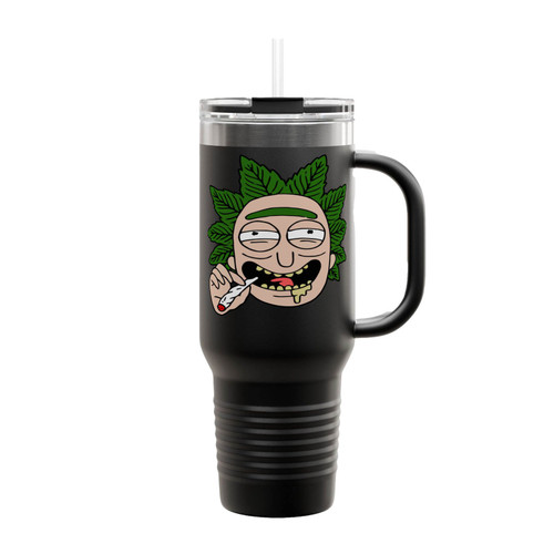 Rick Sanchez With Cannabis Insulated Travel Mug