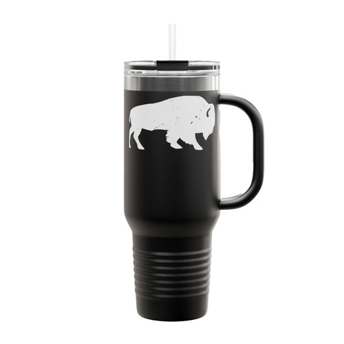 Sacred Buffalo Native American Bison Insulated Travel Mug