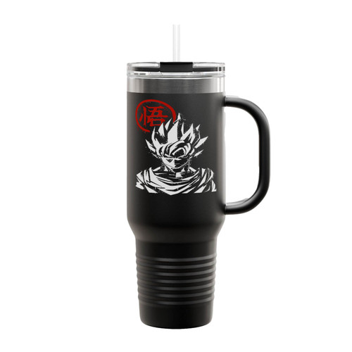 Saiyan Graffiti Goku Saiyan Japanese Insulated Travel Mug