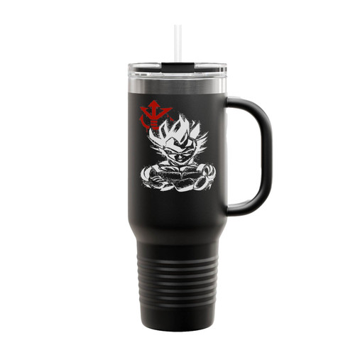 Saiyan Prince Graffiti Vegeta Japanese Insulated Travel Mug