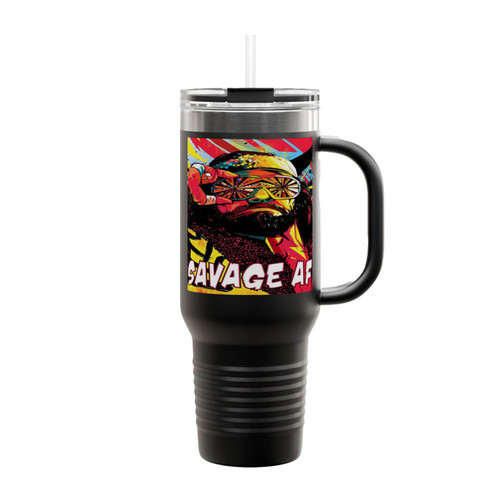 Savage Af Wrestler Insulated Travel Mug