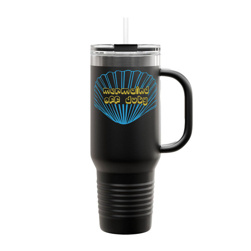 Sea Shell Mermaind Off Duty Insulated Travel Mug