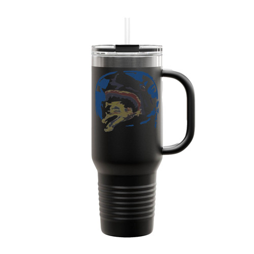 Shark Cat Pineapple Express Saul Silver Movie Insulated Travel Mug