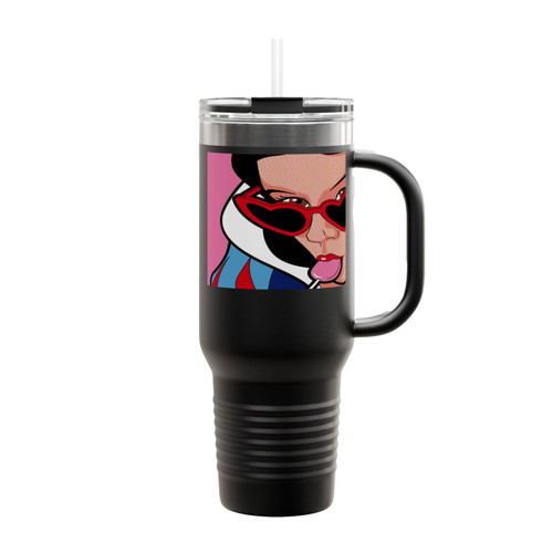 Snow White Pop Art Insulated Travel Mug
