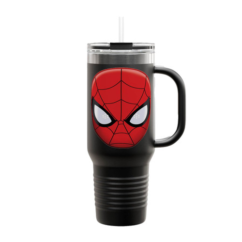 Spider Man Face Mask Insulated Travel Mug