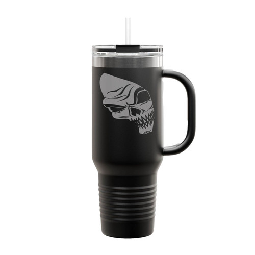 Squeleton Face Halloween Insulated Travel Mug