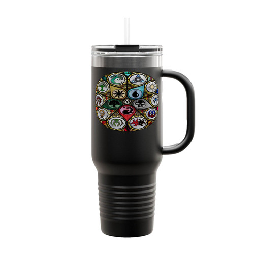 Stained Glass M T G Insulated Travel Mug