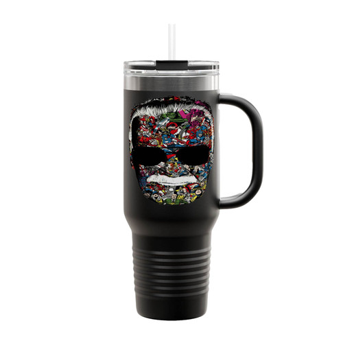 Stan Lee Face Art 2 Insulated Travel Mug