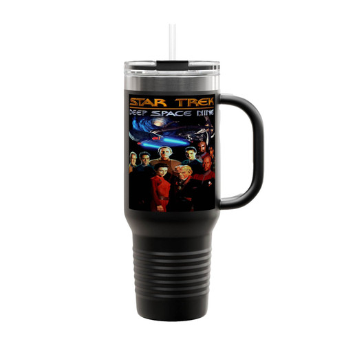 Star Trek Deep Space Nine Cast Vintage Space Trek Insulated Travel Mug