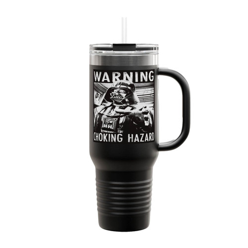 Star Wars Darth Vader Warning Choking Hazard Insulated Travel Mug