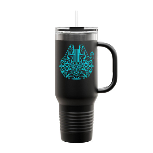 Star Wars Millennium Falcon Glow In The Dark Insulated Travel Mug