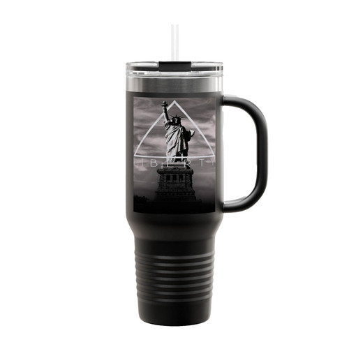 Statue Of Liberty Triangle Insulated Travel Mug
