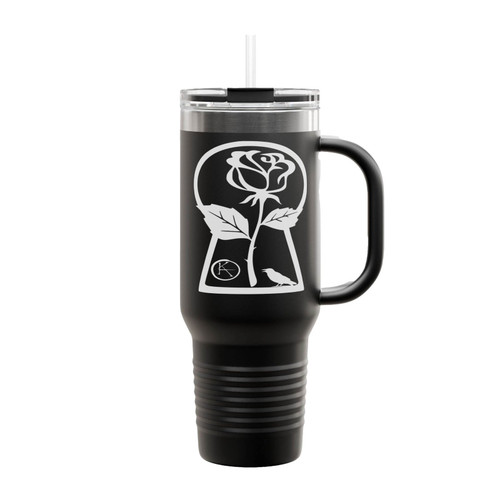 Stephen King Dark Tower Keyhole With Rose Insulated Travel Mug