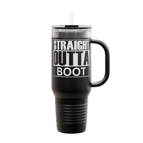 Straight Outta Boot Camp Military Insulated Travel Mug