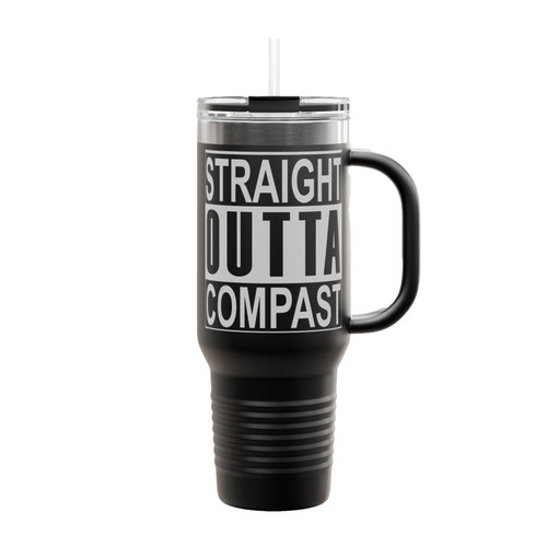 Straight Outta Compost Insulated Travel Mug