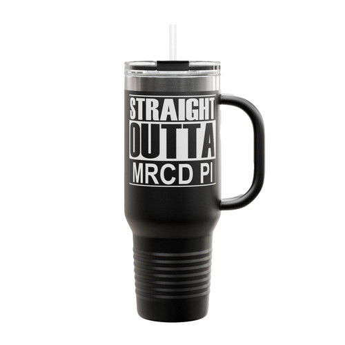 Straight Outta Mcrd Parris Island Boot Camp Insulated Travel Mug