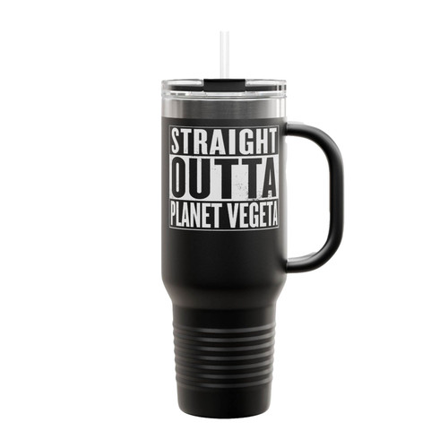 Straight Outta Planet Vegeta Insulated Travel Mug